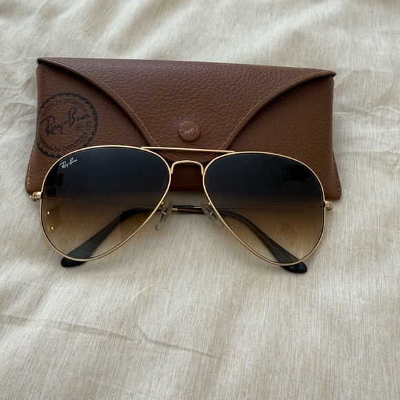 Ray-Ban Classic Gold Sunglasses with Brown Lenses - Picture 2 of 5